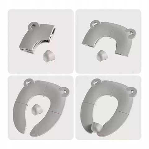 Składana nakładka podróżna turystyczna na sedes dla dzieci miś