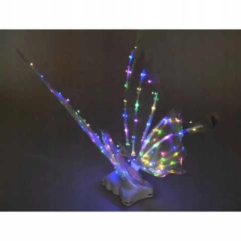 Świecące skrzydła motyla LED bajkowe skrzydełka dla małych wróżek