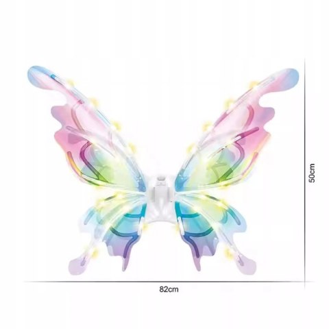Świecące skrzydła motyla LED bajkowe skrzydełka dla małych wróżek