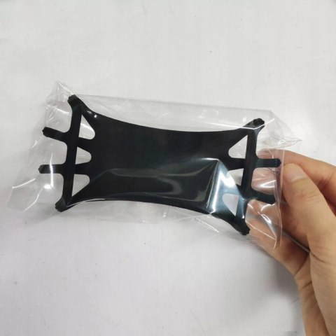 Uchwyt na telefon do roweru obrotowy silikonowy czarny stabilny