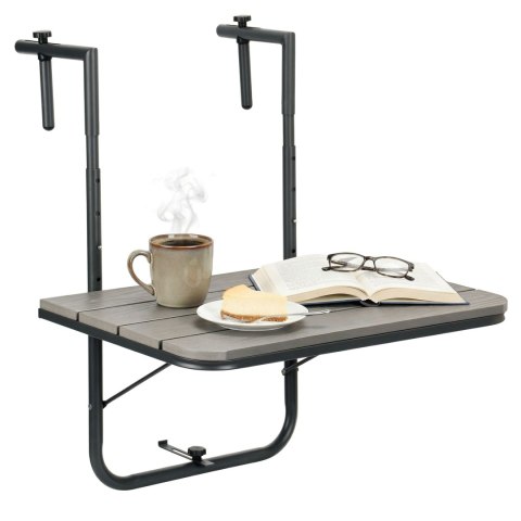 Stolik balkonowy składany ARETTO szary