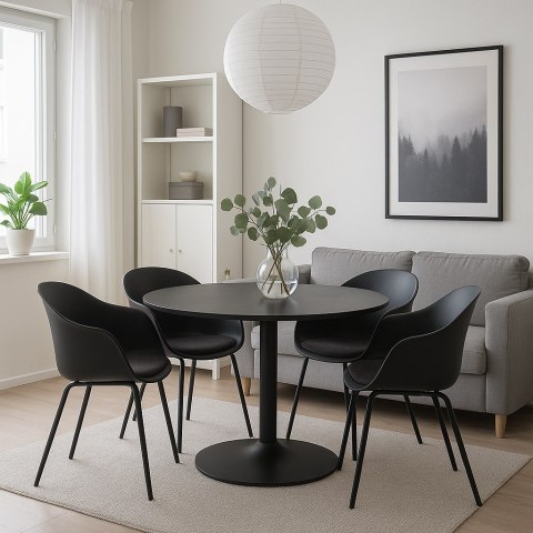 Krzesło Topley Arm czarne