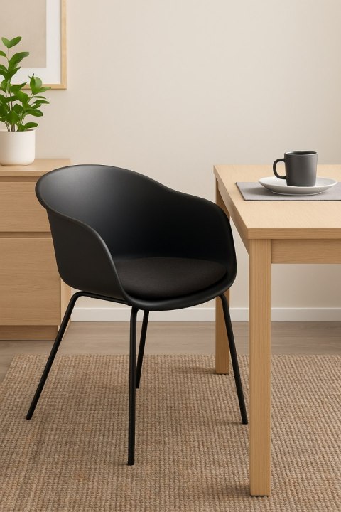 Krzesło Topley Arm czarne