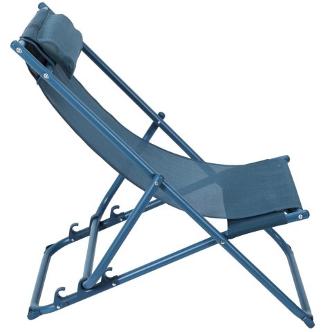 Leżak Canard składany niebieski