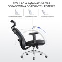 Fotel ergonomiczny ANGEL biurowy obrotowy eurOpa plus z podnóżkiem
