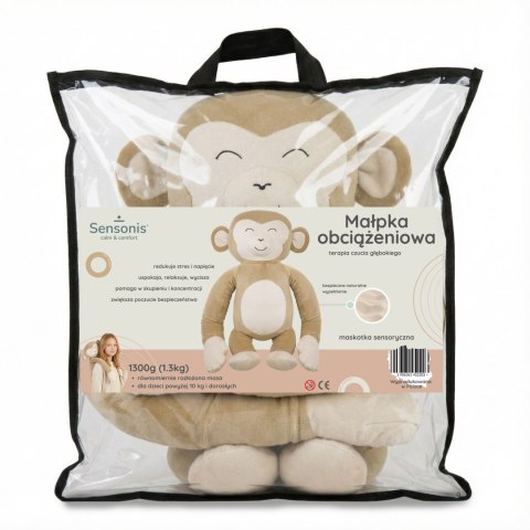 Sensonis Maskotka z obciążeniem Małpka - pomaga redukować lęk, stres