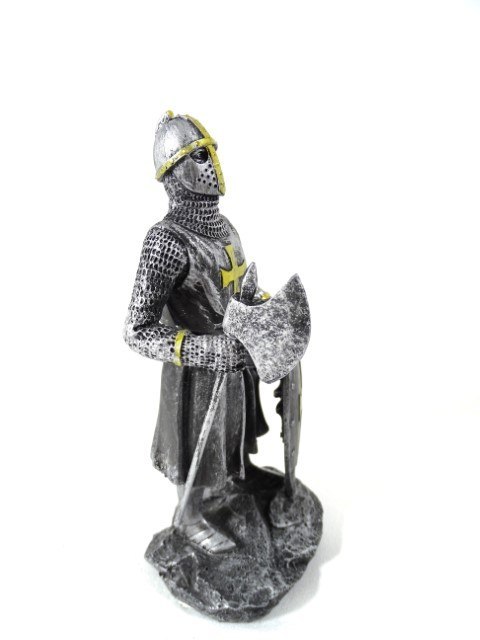 Rycerz - krzyżowiec - Figurka dekoracyjna - Wysokość 18cm - MC-23079