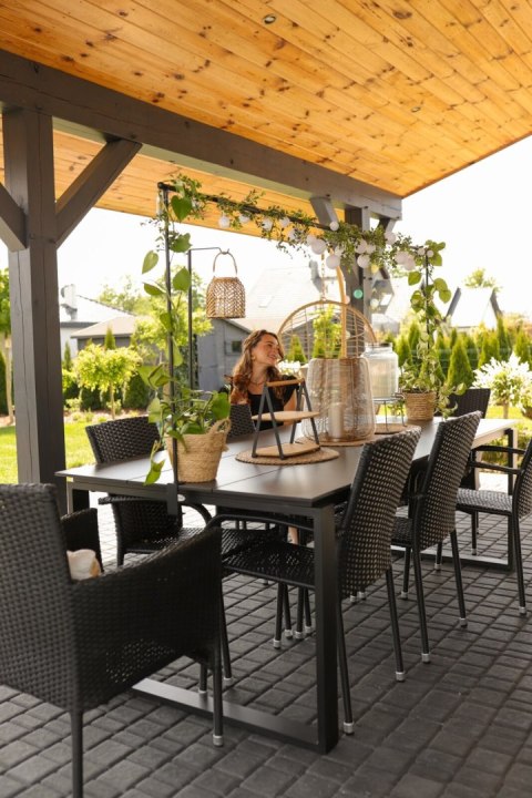 Drążek do dekoracji stołu BRO czarny