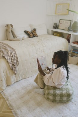 Dywan Bawełniany Vichy Ivory 150 × 180 cm, Swan Lake, Lorena Canals