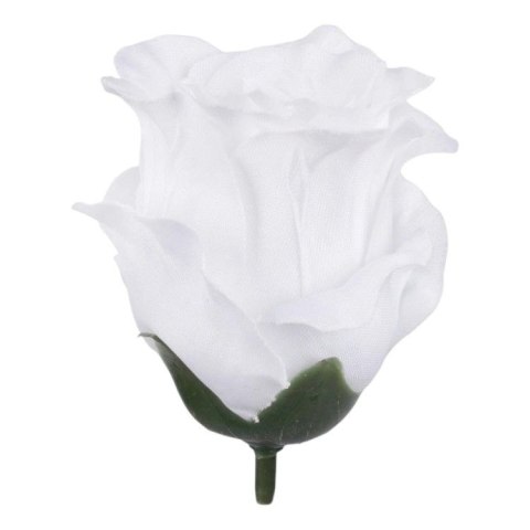 Biała róża w pąku główka wyrobowa