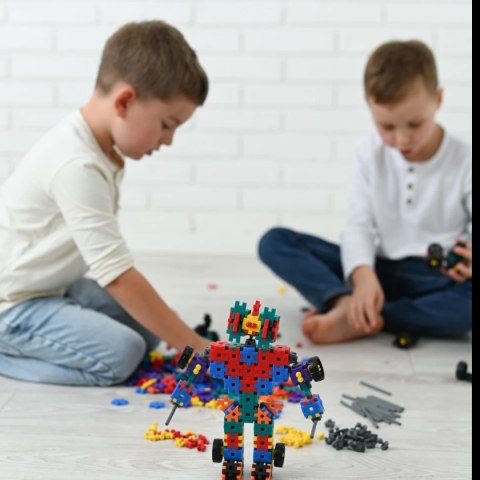 Klocki MELI Basic Tech+ 780 el. - wafle konstrukcyjne z mechanizmami 3+