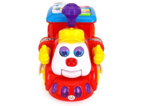 Kolorowa Lokomotywa, Ciuchcia Sorter Klocki Dźwięk Hola