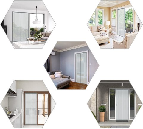 Moskitiera MAGNETYCZNA Drzwiowa do Przycięcia SZARA