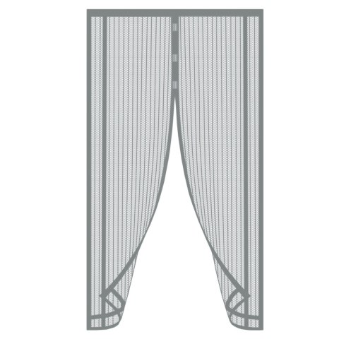 Moskitiera MAGNETYCZNA Drzwiowa do Przycięcia SZARA