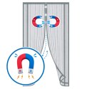 Moskitiera MAGNETYCZNA Drzwiowa do Przycięcia SZARA