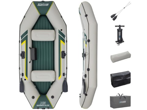 Bestway Dmuchany ponton RANGER ELITE X3 295x130x46cm + wiosła 65160