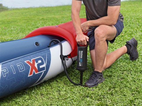 Bestway Dmuchany kajak 2-osobowy LITE-RAPID X2 + wiosła max 160kg 65077