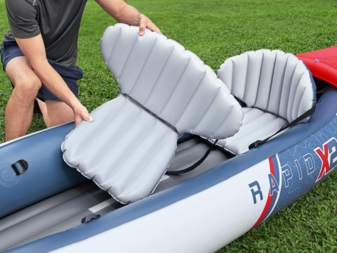 Bestway Dmuchany kajak 2-osobowy LITE-RAPID X2 + wiosła max 160kg 65077