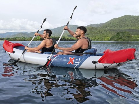 Bestway Dmuchany kajak 2-osobowy LITE-RAPID X2 + wiosła max 160kg 65077