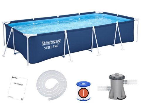 Bestway basen stelażowy 400 x 211 cm 8w1 56424