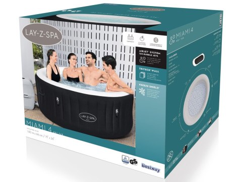 Bestway jacuzzi Lay-Z-Spa MIAMI 4os 180x66cm 60001