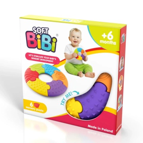 Soft BiBi Sensory Puzzle Circle - układanka sensoryczna 6m+