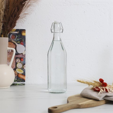 Butelka szklana 1L gładka