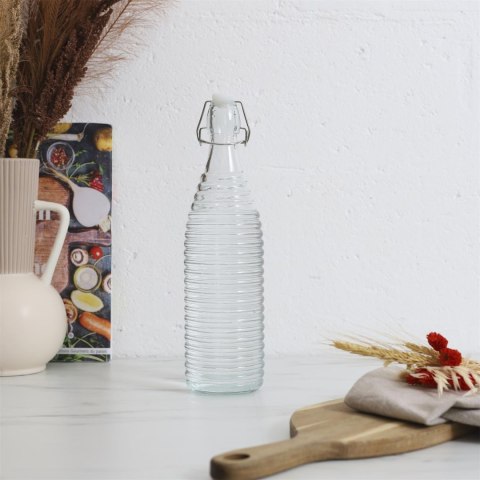Butelka szklana 1L gładka