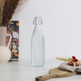 Butelka szklana 1L paski