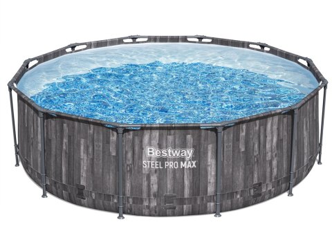 Bestway Basen stelażowy 366x100cm 8w1 drewno 5614X