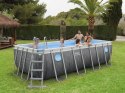 Bestway Basen stelażowy Splashview 488x244x122cm szary rattan 10w1 561MB