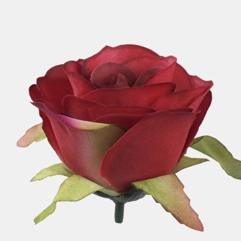 Czerwona róża w pąku główka wyrobowa