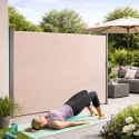 Markiza boczna tarasowa LUARO parawan zwijany 180 x 400 cm beżowy