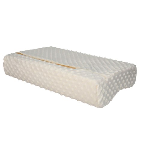 Poduszka ortopedyczna, ergonomiczna, profilowana z pianki memo zdrowotna do spania 30x50 cm - Deco Kremowa