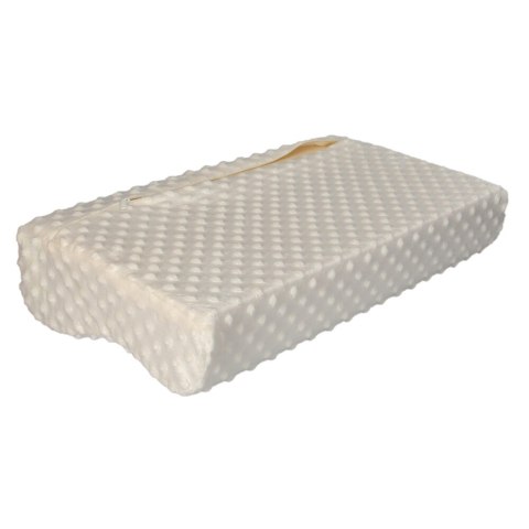 Poduszka ortopedyczna, ergonomiczna, profilowana z pianki memo zdrowotna do spania 30x50 cm - Deco Kremowa