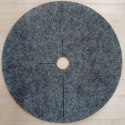 Krążek filcowy podkładka, mata, dysk antychwastowy 50 cm szary - do ściółkowania roślin, drzewek, drzew