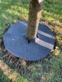 Krążek filcowy podkładka, mata, dysk antychwastowy 50 cm szary - do ściółkowania roślin, drzewek, drzew