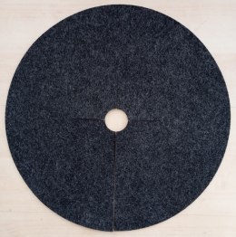 Krążek filcowy zabezpieczający przed chwastami ściółkowanie grafit fi 40 cm