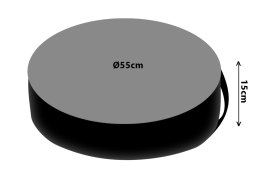 Legowisko dla KOTA /Materac wkład z granulatem + pianka 55 cm Akacja