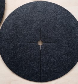 Zestaw krążków przeciwchwastowych 3 szt. ściółkowanie grafit fi 26 cm