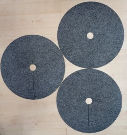 Zestaw krążków przeciwchwastowych 3 szt. ściółkowanie szary fi 26 cm