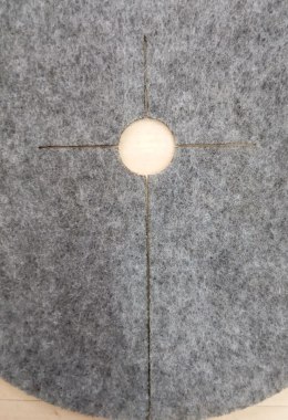 Zestaw krążków przeciwchwastowych 3 szt. ściółkowanie szary fi 26 cm