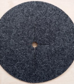 Zestaw krążków przeciwchwastowych 6 szt. ściółkowanie grafit fi 15 cm