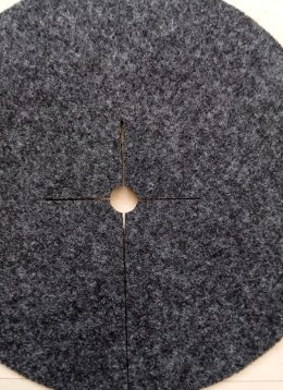 Zestaw krążków przeciwchwastowych 6 szt. ściółkowanie grafit fi 17 cm