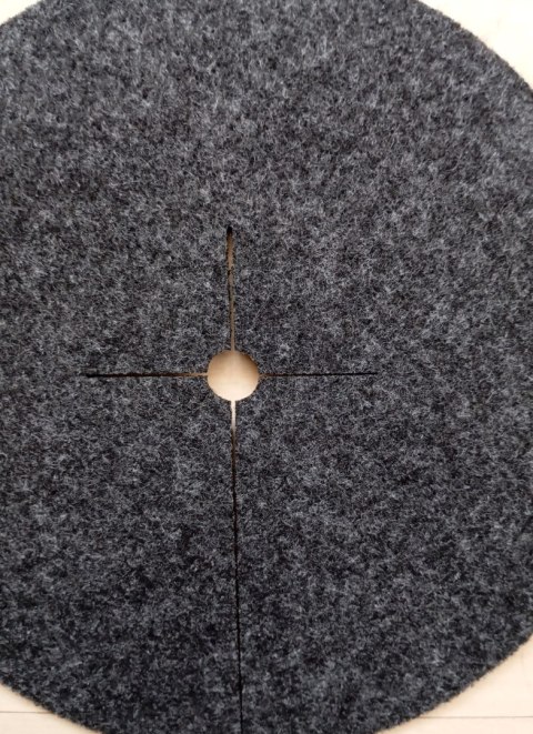 Zestaw krążków przeciwchwastowych 6 szt. ściółkowanie grafit fi 17 cm