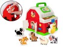Interaktywny domek edukacyjny farma klocki odgłosy zwierząt sorter ZA5956