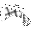 BRAMKA DO PIŁKI NOŻNEJ Z SIATKĄ SKŁADANA 90x60x60CM ENERO PRO