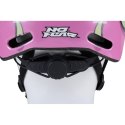 KASK ROWEROWY DZIECIĘCY REGULOWANY NO FEAR R. (48-52CM) MOTYL RÓŻOWY