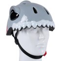 KASK ROWEROWY DZIECIĘCY REGULOWANY NO FEAR R. (48-52CM) REKIN SZARY