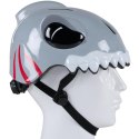 KASK ROWEROWY DZIECIĘCY REGULOWANY NO FEAR R. (48-52CM) REKIN SZARY